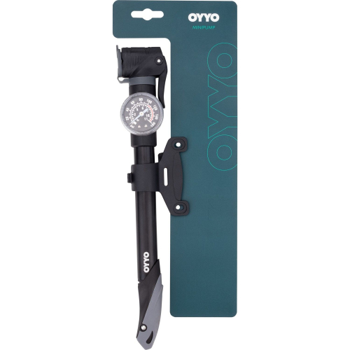 Насос велосипедный ручной OYYO PP30, с манометром, черный