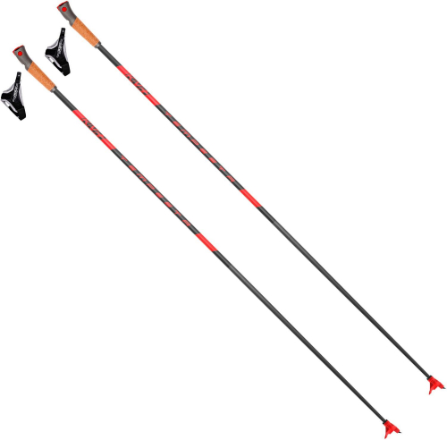 Палки лыжные KV+ Tempesta 100% Carbon Cross Country Pole, 23P006, черный