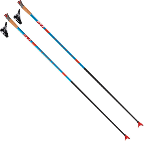 Палки лыжные KV+ Tempesta Blue 100% Carbon Cross Country Pole, 23P007, синий