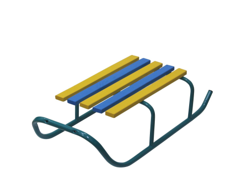 Санки детские бюджет "ТЯНИТОЛКАЙ" (бирюза ), бирюзовый