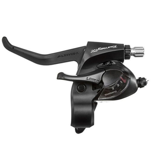 Шифтер/Тормозная ручка Shimano Tourney, TX800, 3ск, тр. 1800мм