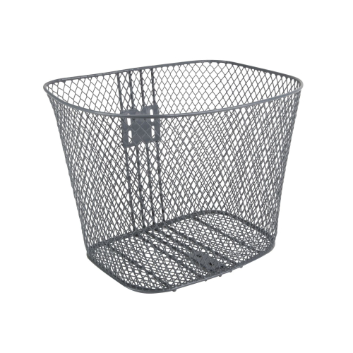 Корзина BF-0011 с крепежом, размер 34.5х26.5х26.5 см, серая (Для велосипеда с колесами 26")