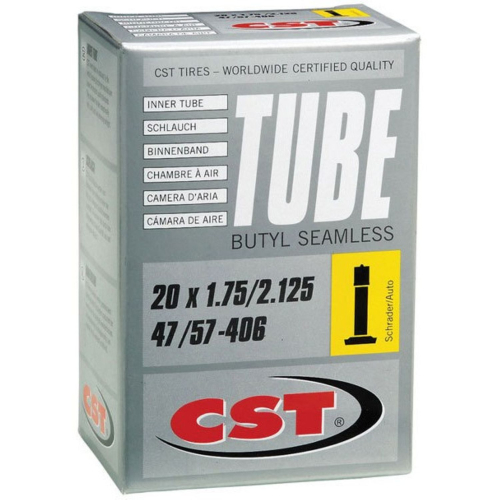 Камера велосипедная CST 20x1.75/2.125, автониппель Schrader