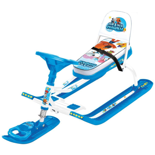 Снегокат НИКА Тимка спорт 4-1 ТС4-1/ММ1, Ми-ми-мишки на голубом, голубой