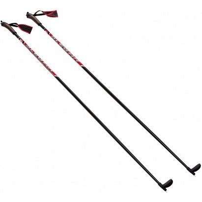 Палки лыжные Slegar, гибрид (35%/65%), красный