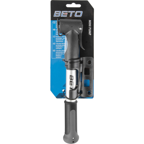 Насос ВЕТО, алюминий, с манометром, двойного действия, серебристый, 5-470304