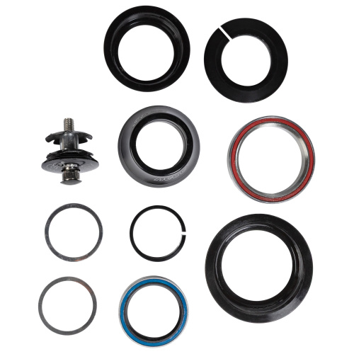 Рулевая колонка Neco H384AEM, ZS44/56, 1 1/8", алюм.чашки, пром.подшипники, черный