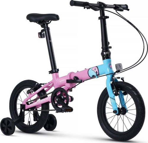 Велосипед детский складной Maxiscoo S007 Pro 14, розовый