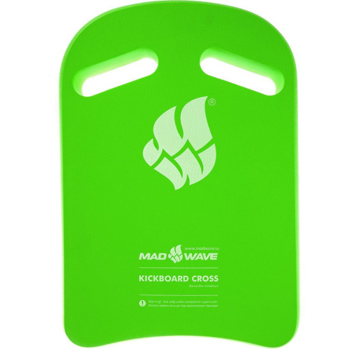 Доска для плавания Mad Wave Kickboard Cross, зеленый