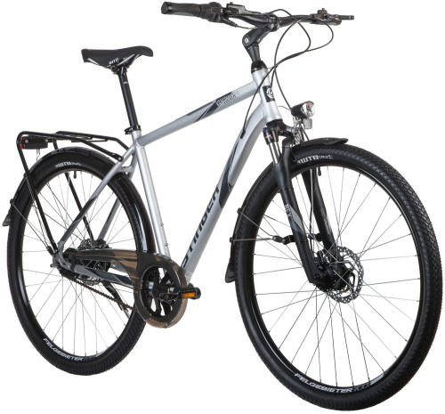 Велосипед Stinger Vancouver Pro 28" (2020), рама 60 см (185-195 см), серебристый