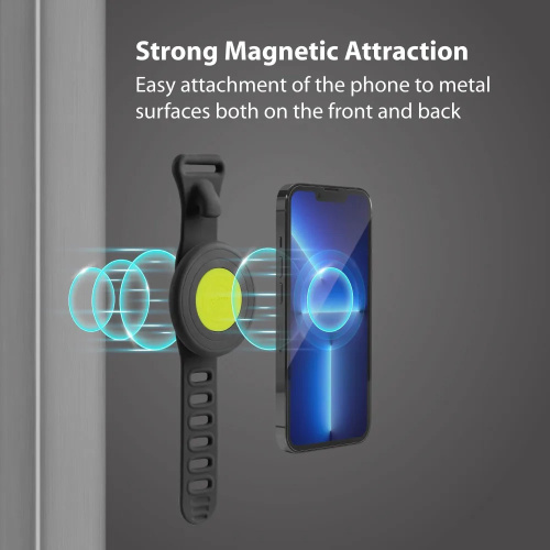 Держатель для смартфона Bone Magnetic Fitness Phone Mount, магнитный, крепление на руль, 07-230110