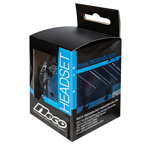 Рулевая колонка Neco H51, IS42, 1 1/8", пром.подшипники, черный