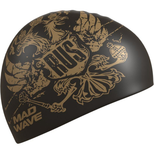 Шапочка силиконовая Mad Wave Gold Eagle, черный