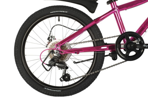 Велосипед NOVATRACK KATRINA Disc 20" (2021) (110-130 см), розовый