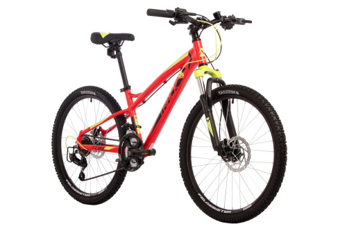 Велосипед Novatrack Tornado 24" (2024), рама 13" (130-155 см), красный