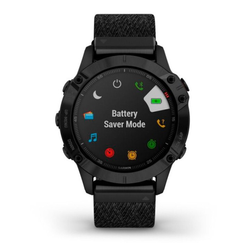 Часы GARMIN Fenix 6 Sapphire (Black DLC/Nylon Band)