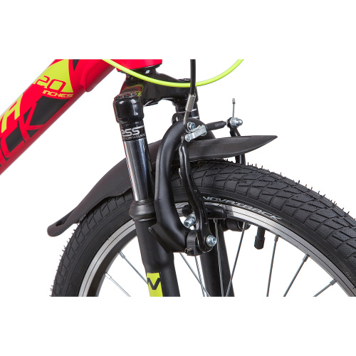 Велосипед NOVATRACK TORNADO 20" (2019), рама 11.5" (110-130 см), красный