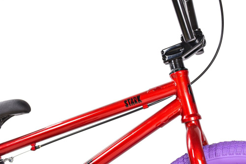 Велосипед Stark Madness BMX 5 Cr-Mo (2025), красный/черный/фиолетовый