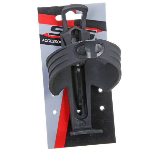 Флягодержатель STG, без  болтов, пластиковый, черный